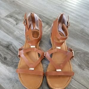 Tan Gladiator Sandals